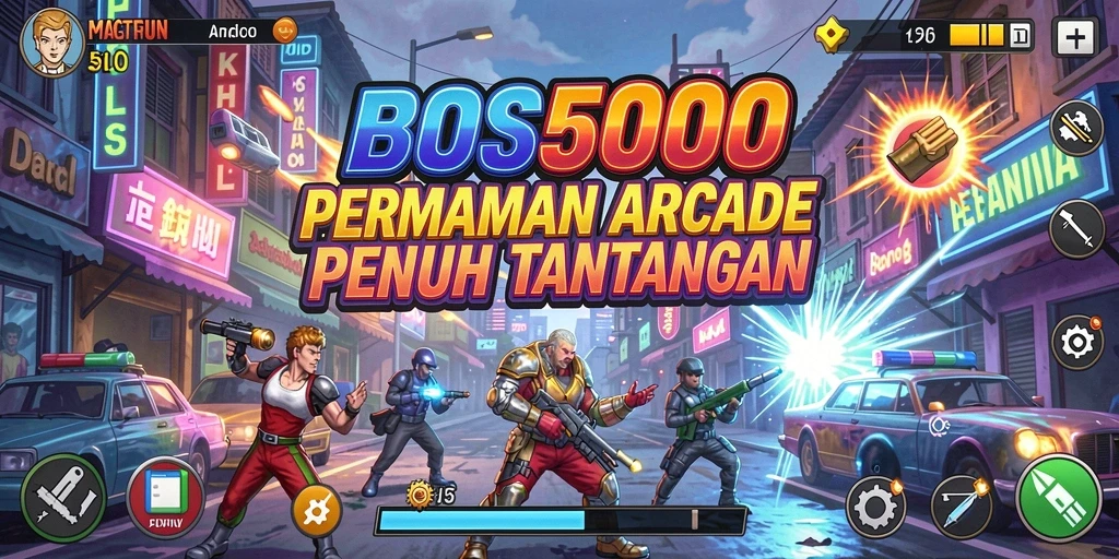 Tampilan permainan <strong>BOS5000</strong> yang penuh aksi dan visual menawan.