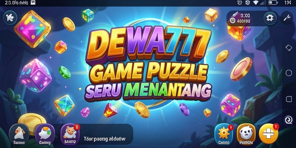 Tampilan gameplay DEWA777 dengan teka-teki menantang dan menarik.