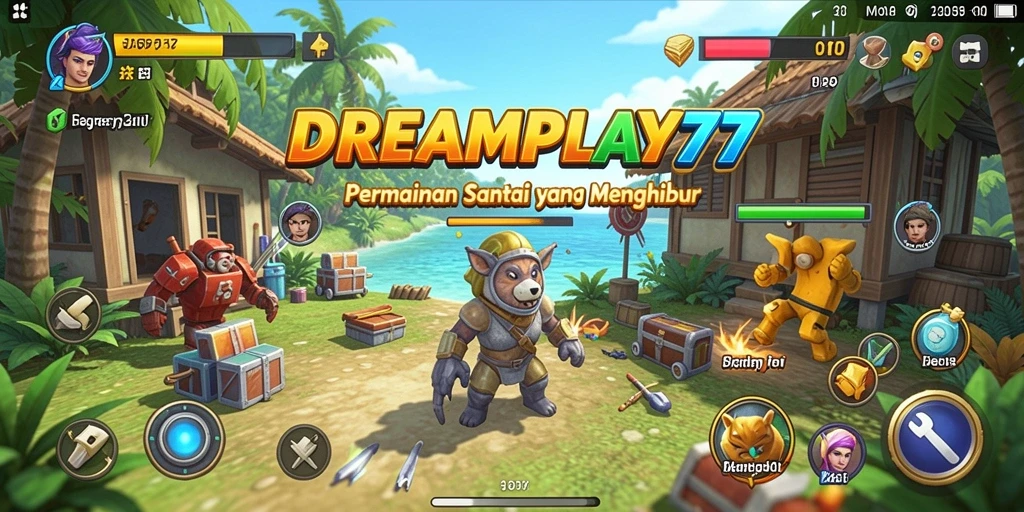 Tampilan gameplay menarik dalam DREAMPLAY77 dengan beragam permainan.