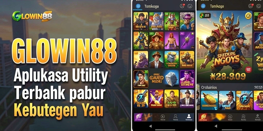 Tampilan antarmuka GLOWIN88 yang sederhana dan fungsional.