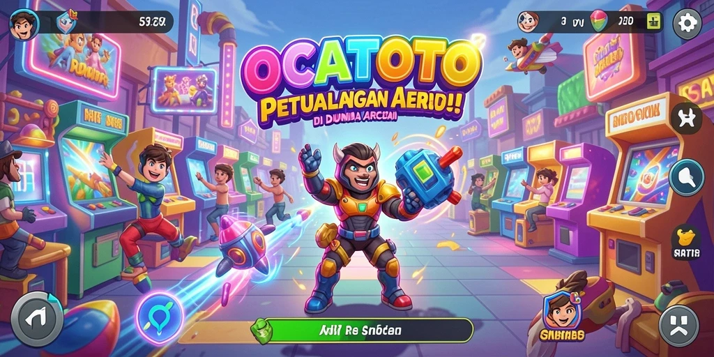 Tampilan gameplay seru dan menantang di OCATOTO.