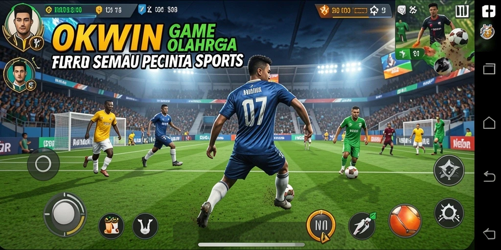 Gameplay seru dari OKWIN menunjukkan aksi olahraga yang mendebarkan.