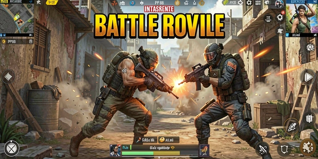 Screenshot menarik gameplay seru PP88 Battle Royale.